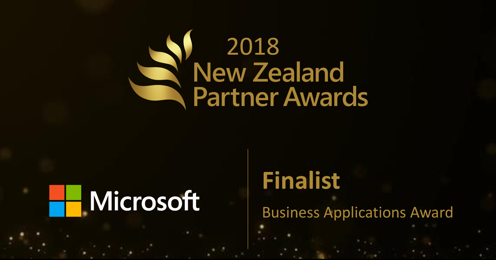 Microsoft 2018 New Zealand Partner Awards Finalist, Business Applications Award.